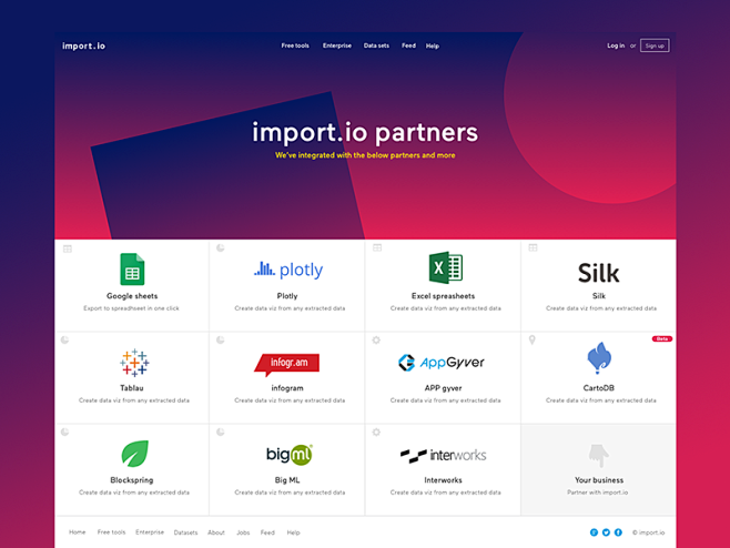 Partners page