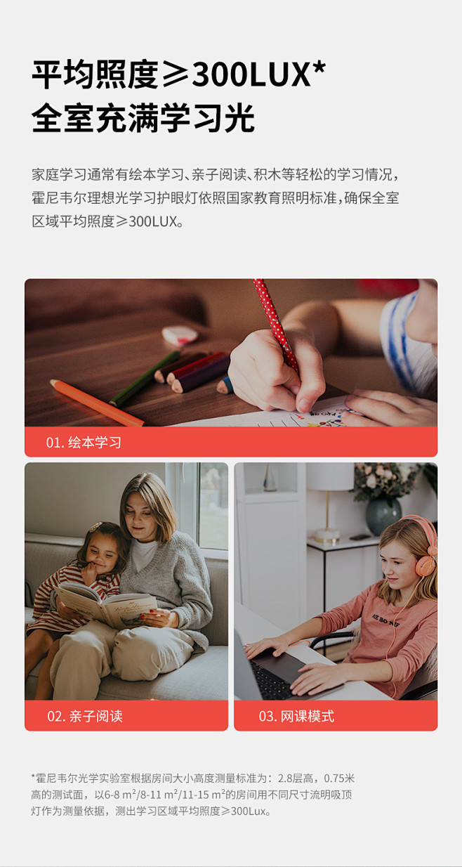 霍尼韦尔超薄儿童护眼吸顶灯书房灯儿童房灯...