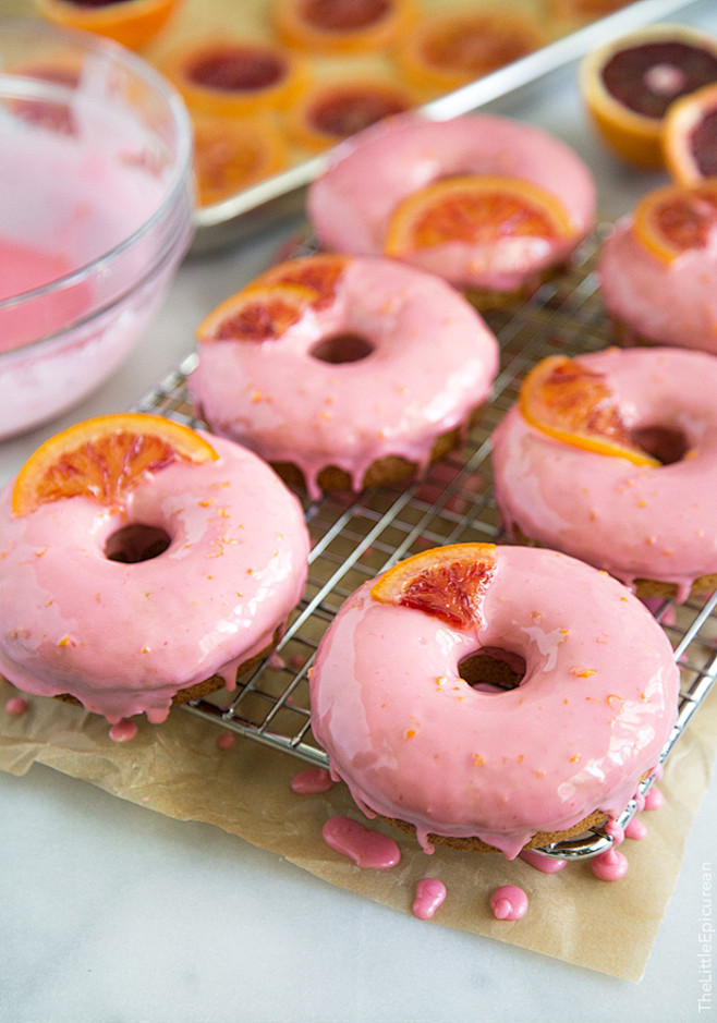 Blood Orange Donuts