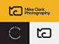 Mike Clarke Photography personal simple typography geometric photographer photography camera symbol vector branding identity logo