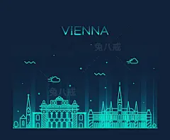 s0381-矢量插画时尚高端世界著名城市标志性建筑大集合AI设计素材-淘宝网