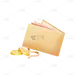 卡通感金融行业钱包元素