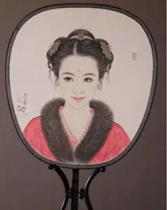 崔景哲笔下的工笔人物,个个都是大美人