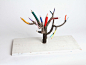 dave rittinger: color pencil tree