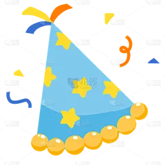 可爱手绘生日主题-生日帽
