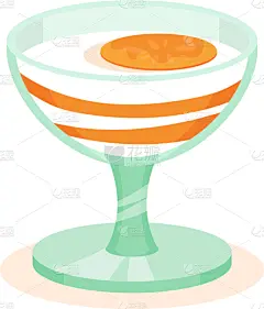 精神振作,饮食,酸奶,玻璃杯,柿子,清新,食谱,传单,食品,烹调