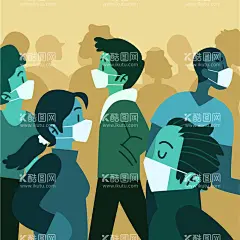 人群成群的人很多人  - 源文件下载【酷图网】人群,成群的人,很多人,群众,公众,卡通人物,插图,插画