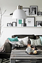 Black, white and neutrals with blue greens...Pictures : Interior Design Trends 2014 - Living Home Decor Idea by keri