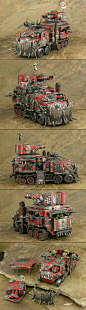 Ork Battlewagon Modified and Magnetized: 