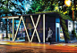 TAXI - Taxi Station by Hakan Gürsu. How about a taxi stand that offers a waiting lounge, office space, personal cabins for drivers, lavatory, changing room, storage area, kitchen and resting area! | Yanko Design