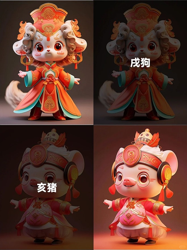 民族风服装生肖IP｜教程_8_自得AI手办（接稿｜有课）_来自小红书网页版