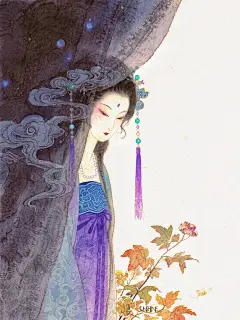 哀愁竟如此神圣，被缚的魂魄妖梦#插画#东方美学 #古风 #志怪小说 #妖梦