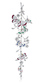 SOPHIA D En Tremblant Butterfly 金质胸针，运用铂金和黄金制作，镶嵌总重3