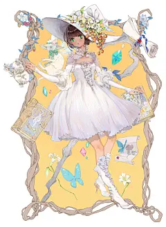 白魔法师 | RABBITBALL - 原创作品 - 涂鸦王国插画