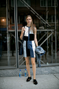 2014春夏纽约时装周街拍模特第三波…… | Amanda时尚笔记