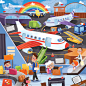 Jack in the book. Discover the City. Children's book