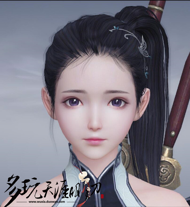 清纯美丽小道姑 天刀ol少女捏脸数据享