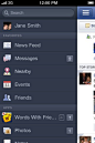 Facebook for iPhone and iPad ui界面设计