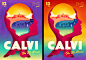 Calvi On The Rocks 2015 : Artwork for music festival 'Calvi On The Rocks',held for one week each summer on the Mediterranean island of Corsica. The imagery is inspired by the Bay of Calvi where the main venues are located.