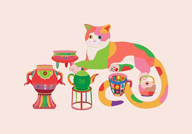 来自插画师Duu Nguyen色彩丰富的...