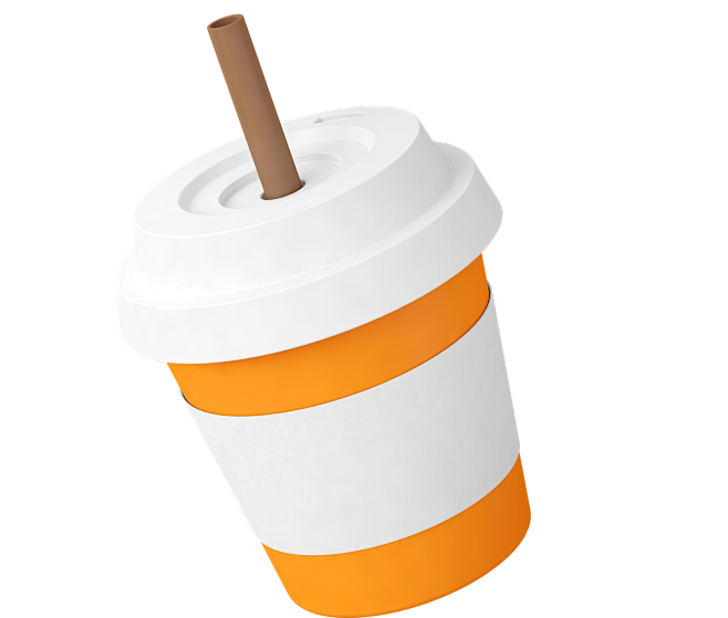 C4D立体奶茶杯