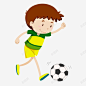 卡通风格踢足球元素矢量图高清素材 设计图片 页面网页 平面电商 创意素材 png素材
