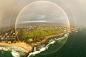 澳大利亚天空惊现罕见全圆形彩虹