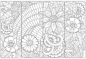 黑白镂空花纹勾画线稿底纹无缝背景临摹素材AI设计素材ai308-淘宝网