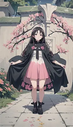 数字艺术漫画风女生插画-众图网