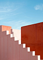 S e c r e t s : Returned few month after the first visit.This is a study of Ricardo Bofills famouse Muralla Roja, located in Calpe - Spain. It is said that the Muralla Roja is a result of the architects inspiration by the Mediterranean tradition of the ca