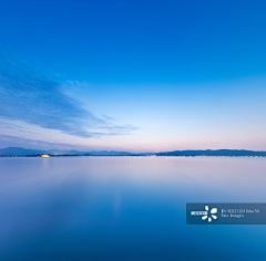 灰色浮云采集到湖景素材