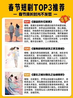 春节短剧推荐小红书封面aigc