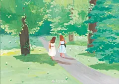 #植物与春天# @云朵插画  想念春夏 ​​​​