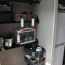 宜家9平米美式风格带阳台厨房,装修图片