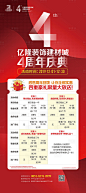 【源文件下载】 X展架 易拉宝 周年庆 数字 感恩回馈 四重礼 红色