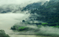 General 1920x1200 nature mist landscape river mountains forest India spring grass green