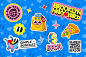 Sticker pack for event by OVCHARKA INDUSTRIES on Dribbble