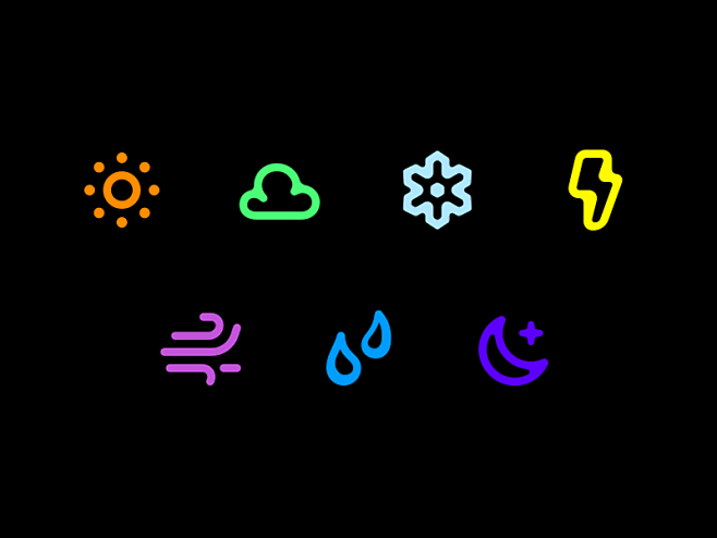 Weather icons