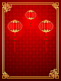 5款传统中国风春联灯笼和龙图腾   - PS饭团网