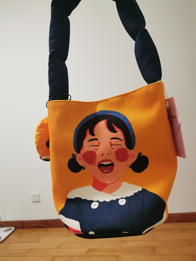 罗绮X姚醒醒 原创插画设计可爱表情充棉肩...