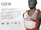 The CORE Patient Recovery Vest measures vitals, and displays patients heart rate, respiratory rate and body tempter during emergency situations. #medical #emergencies #YankoDesign: 