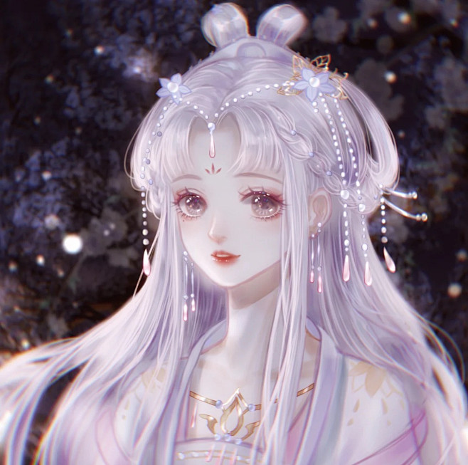 chenjjaf从梅琳夕转采于2021-11-02 20:37:16银发美少女古风女chenjj