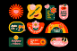 国外潮流复古品牌工作室推广商务宣传名片潮牌插画贴纸ai设计素材-淘宝网