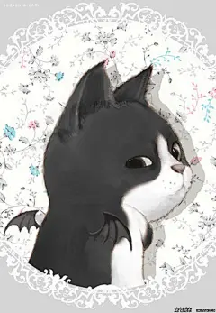白茶原创插画《喵星人》