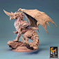 Blue Dragon  Lord of the Print  DnD miniatures RPG Role image 0