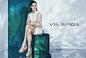 Via Spiga Debuts Spring 2015 Advertising Campaign Featuring Model Hilary Rhoda : Via Spiga has debuted its spring 2015 campaign featuring model Hilary Rhoda in images by photographer Sharif Hamza.