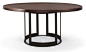 Dining - 64" Round Dining Table with Open Metal Base. $3420