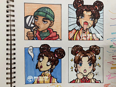2-5-8-0采集到马克笔漫画