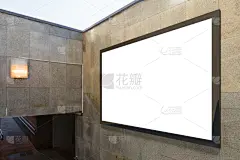 空的,布告栏,地下通道,留白,边框,水平画幅,无人,绘画插图,走廊