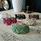 Macrame Cuff Bracelet - Boho Jewelry - Bohemian Jewelry - Cuff - Boho Cuff - Boho Bracelet - Bohemian Bracelet - Macrame Bracelet : Crazy cute cute cute! I adore these cuffs! Perfect to add some interest to your boho vibe! Macramed with all kinds love! Da